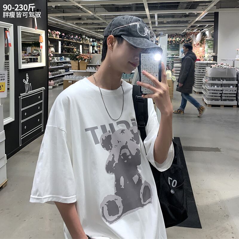 Tシャツ サマートップス ルーズ 大きめサイズ 夏物 ヒップホッププラスサイズ65858207327