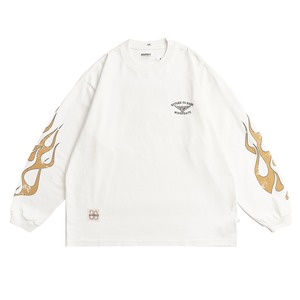 フレイムプリント ロングスリーブ 　“THE HARD ROAD”  A1997