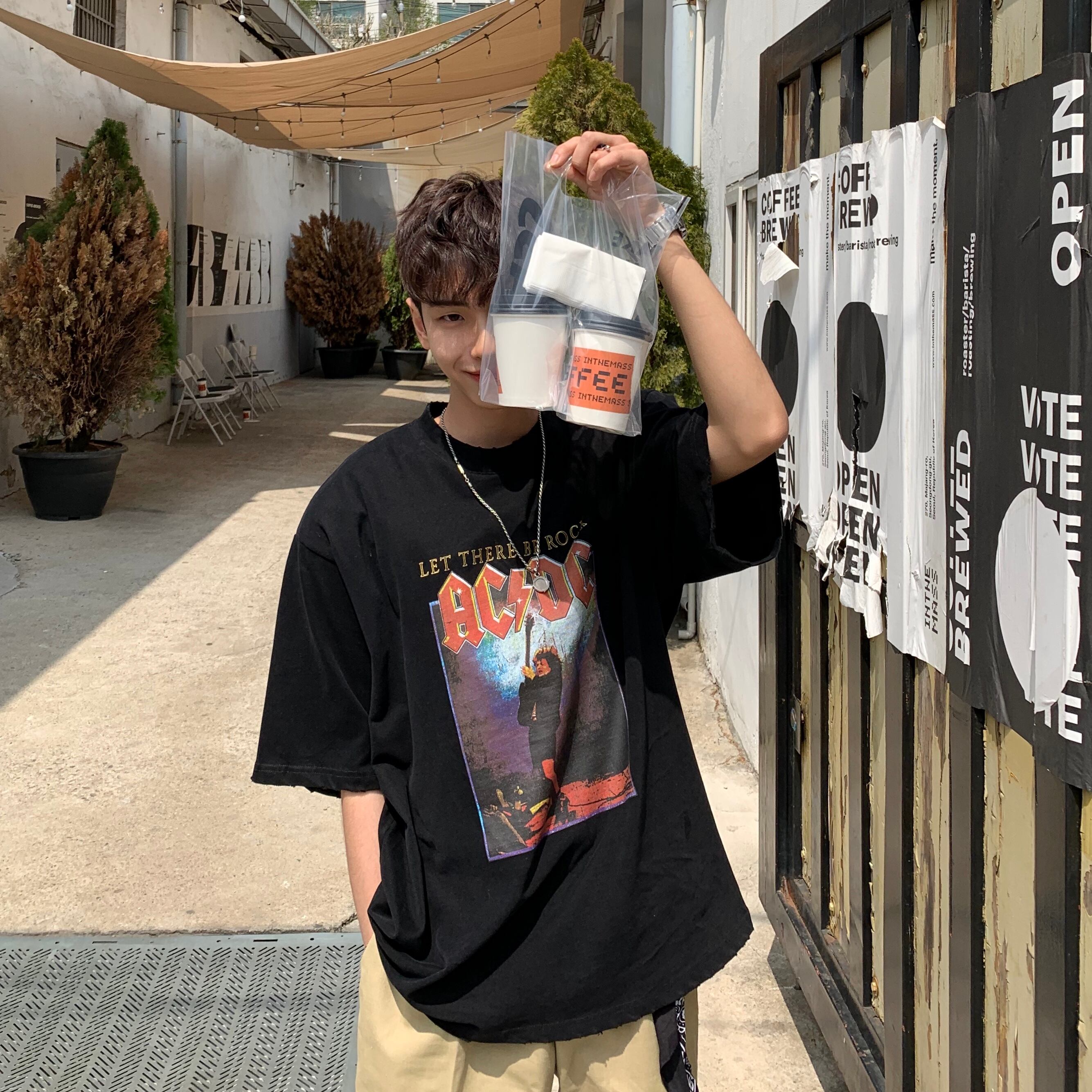 全1色 Tシャツ カットソー プリント カジュアル おしゃれ