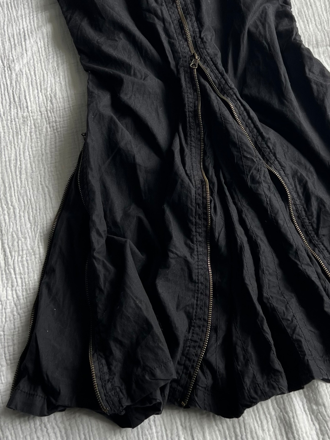 "G.O.A" Zip Gimmick Flared Skirt