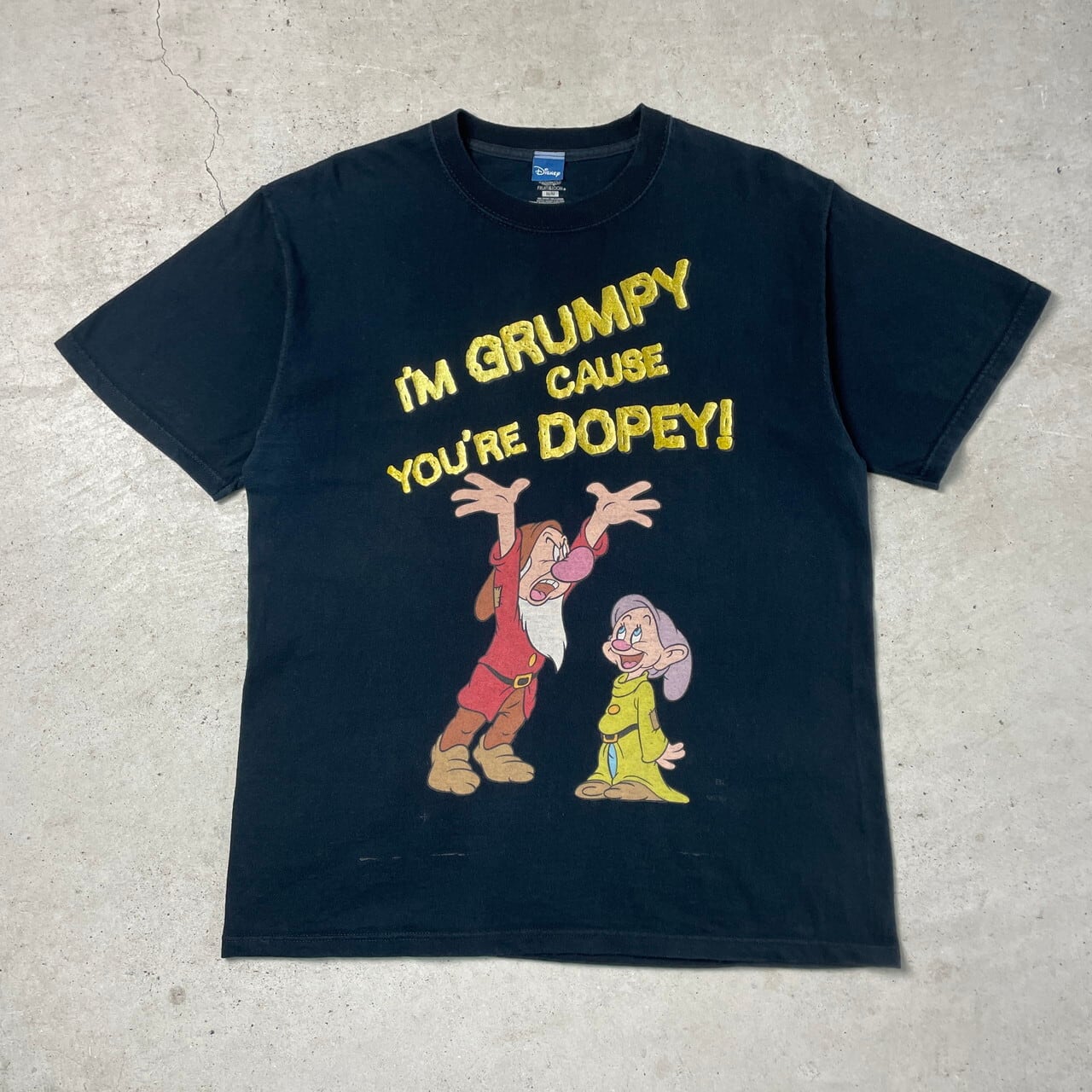 ディズニー  七人のこびと ドーピー  BIGTシャツ(BK)31