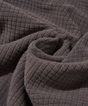 THERMOSQUARE FLEECE ZIP HOODIE_GRAISH PURPLE