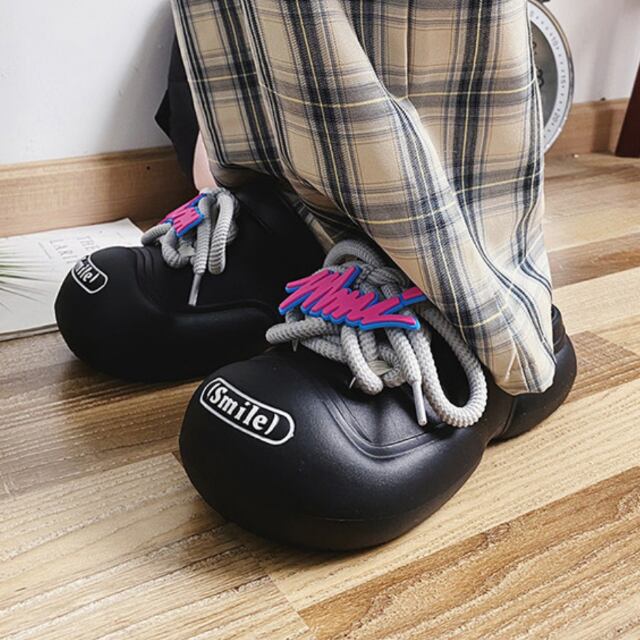 【予約販売】サンダル メンズ レディース ポップ 厚底 レースアップ 可愛い ユニセックス ビーサン ビーチサンダル スリッパ ブラック/ホワイト カジュアル スポーティー ビーチサンダル 靴 お洒落 ストリート 韓国 23cm/23.5cm/24cm/24.5cm/25cm/25.5cm/26cm/26.5cm/27cm/27.5cm