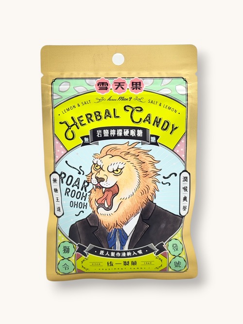 統一製菓　のど飴　ソルト＆レモン（喉糖　岩鹽檸檬）30g