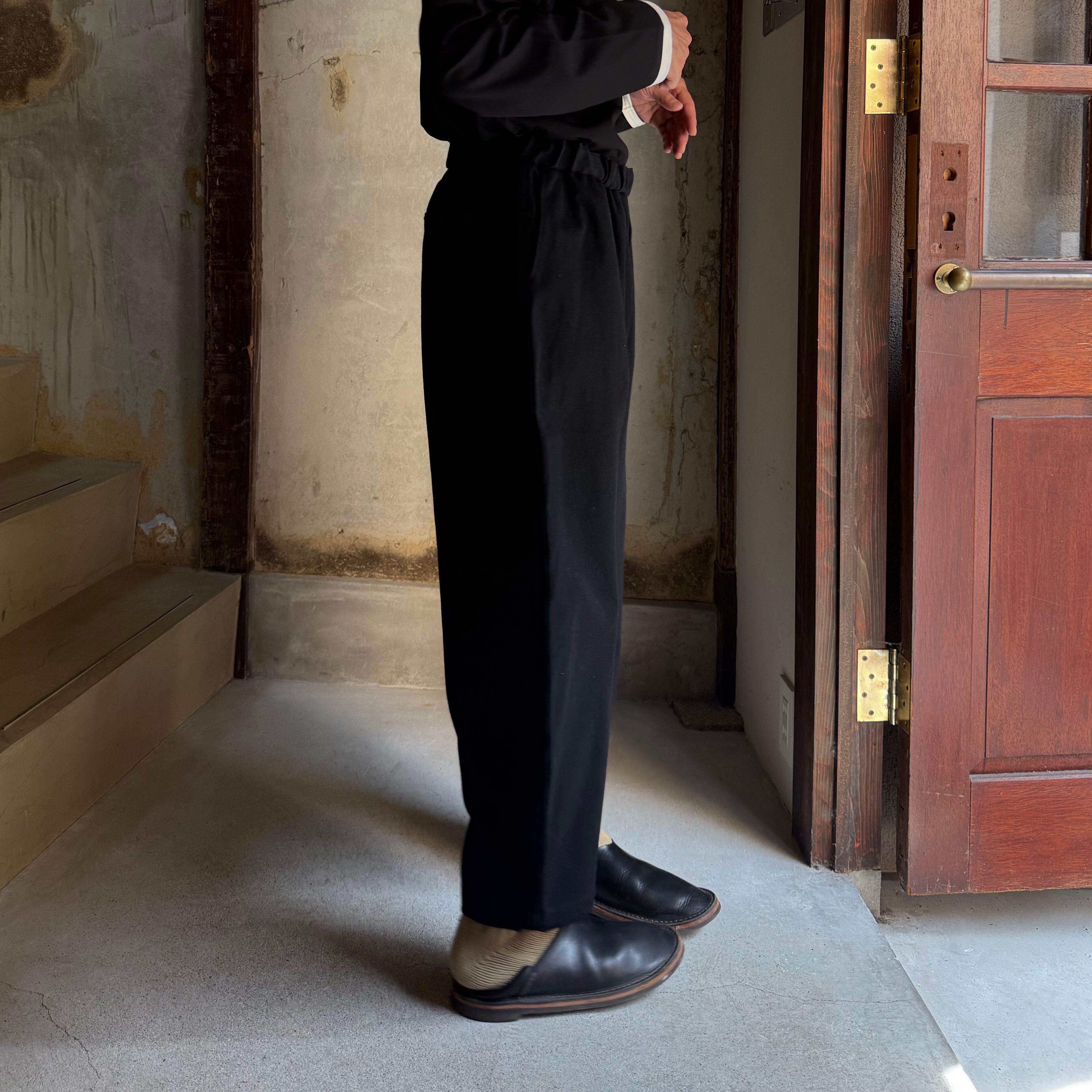 MITTAN PT-125 NMウールOCツイルパンツ 黒 size2 | Routes*Roots