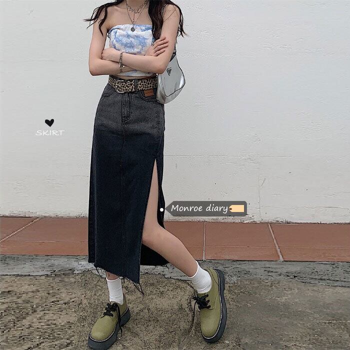 スカート ハイウェスト薄手Aラインロングサマー 夏物 モンロー63169920585