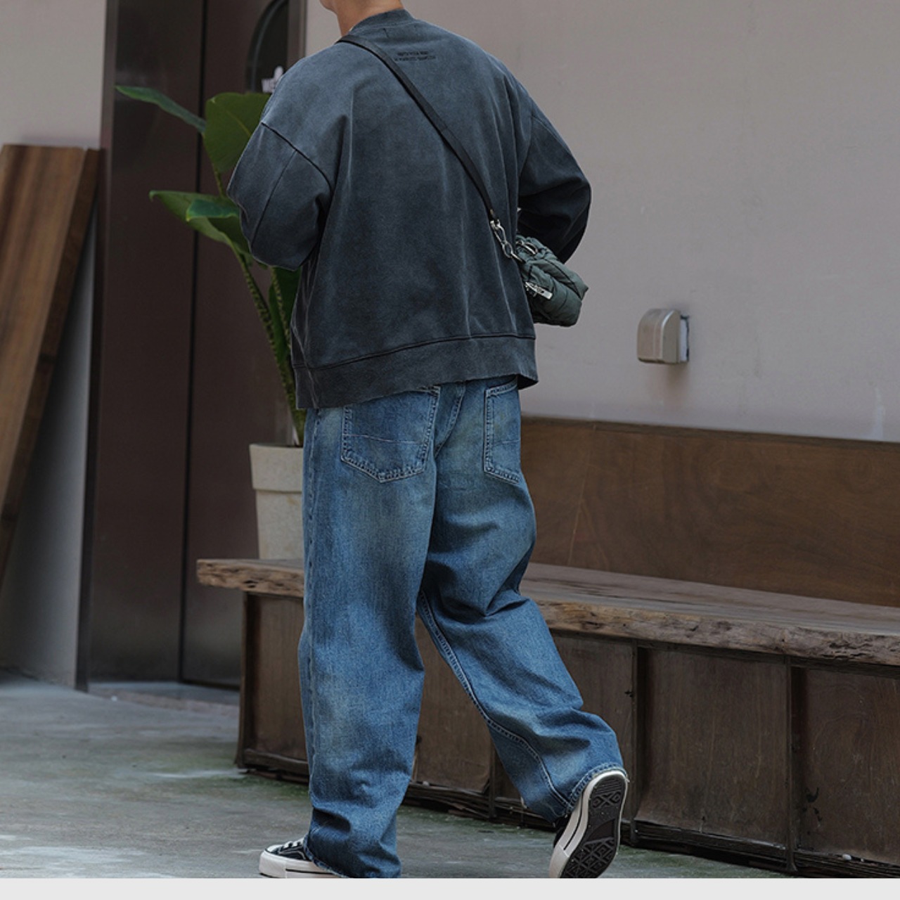 ヴィンテージ ウォッシュ デニムジーンズ N3424 - 5