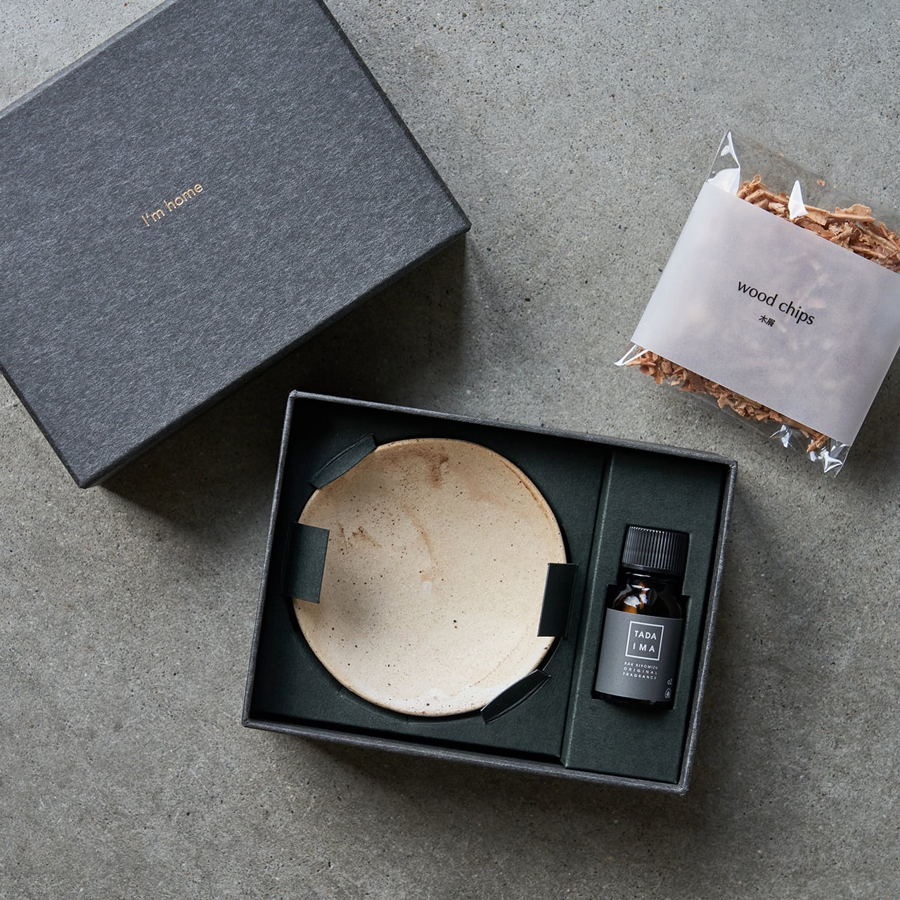 器とアロマ 】白い器 (木屑付き) | TADAIMA AROMA WEB SHOP