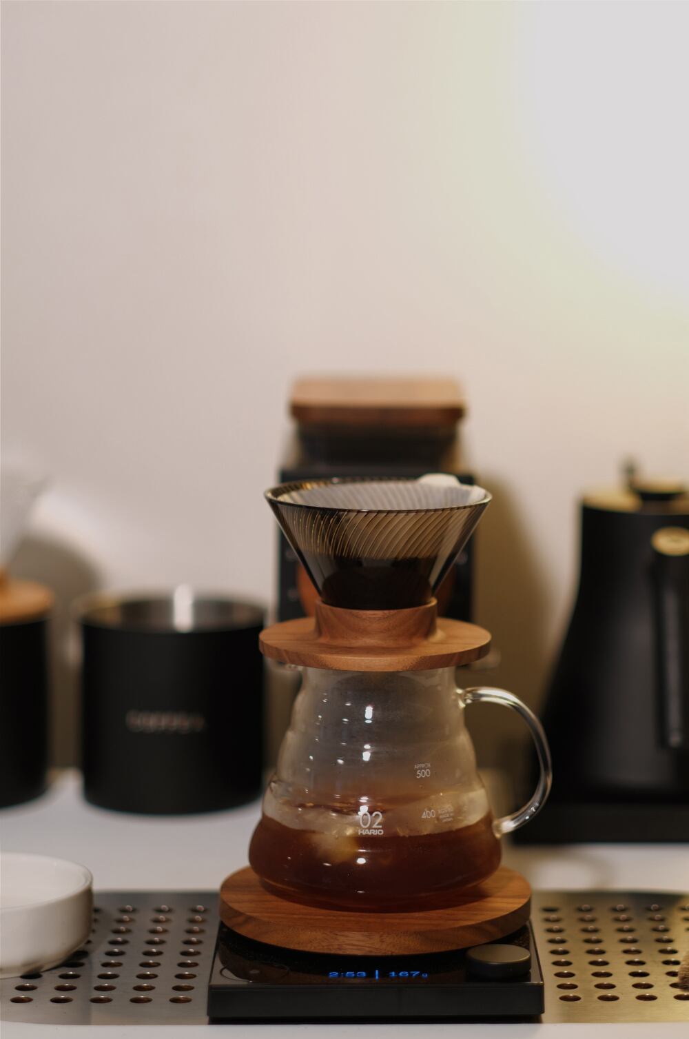 PROLOG Wooden Dripper Holder for HARIO V60 | GOLDEN FOREST