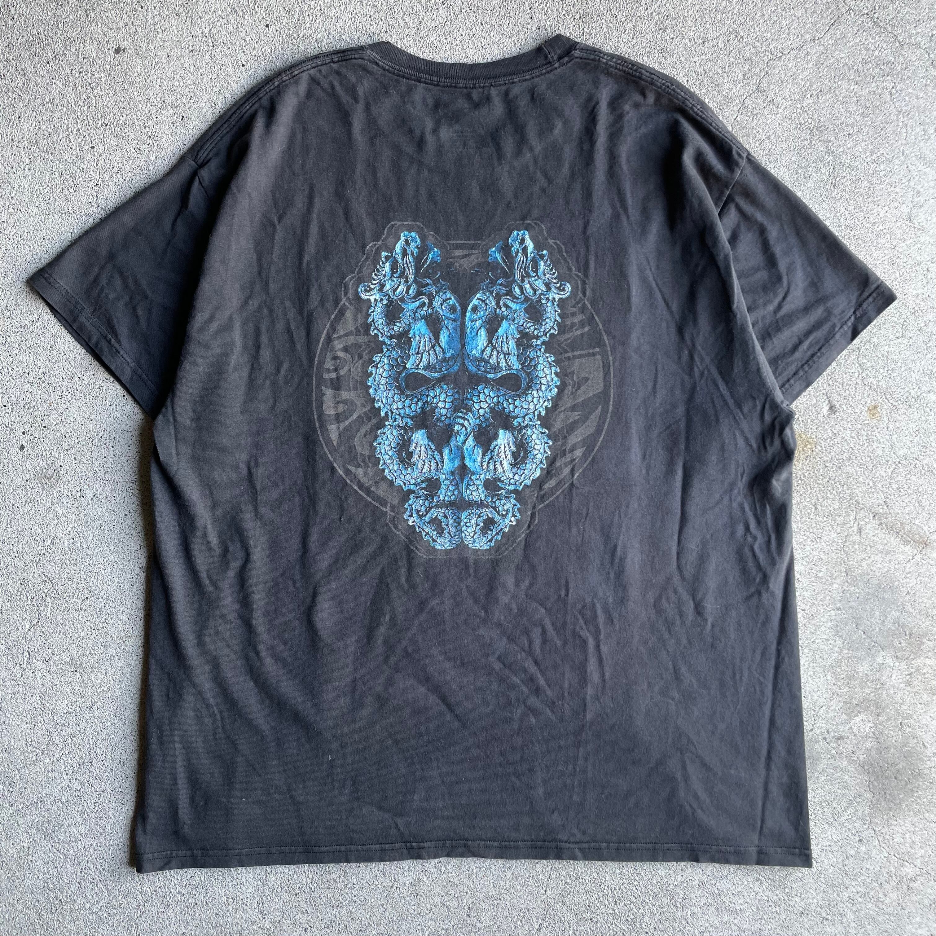 "HONDA dragon print t-shirt"