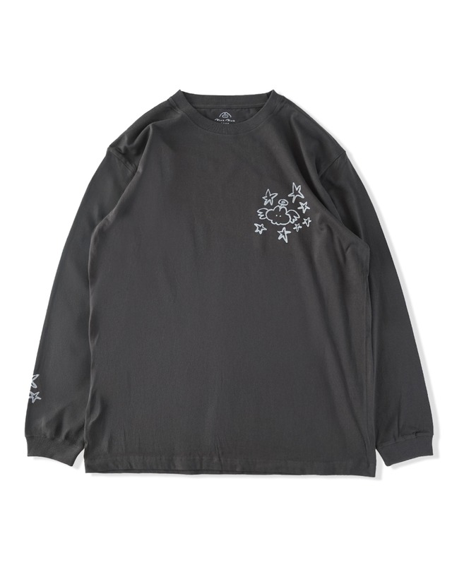 天使ウサとお星様ロンT/スミ（MK-590)