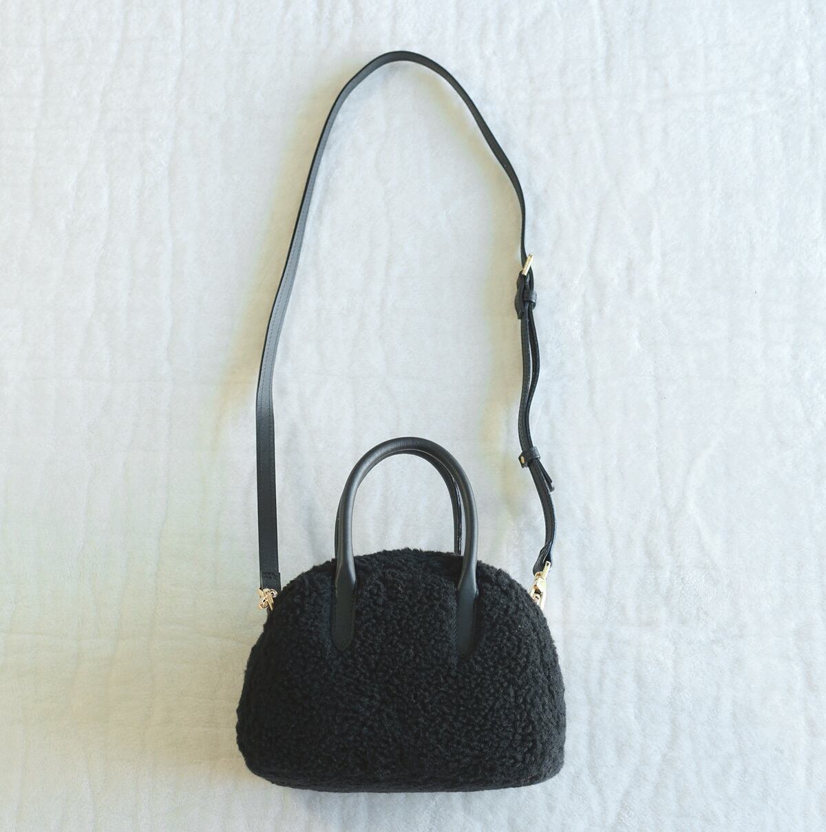 VIOLAd'ORO (ヴィオラドーロ) エコムートン 2Wayハンドルミニボストン バッグ