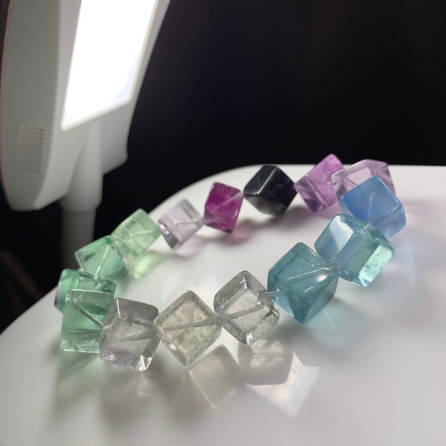 フローライトキューブ(大)グラデーションタイプ✩ブレスレット