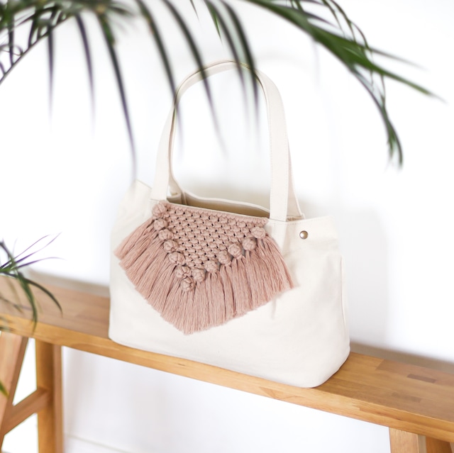 Macrame Coconut Tote Bag