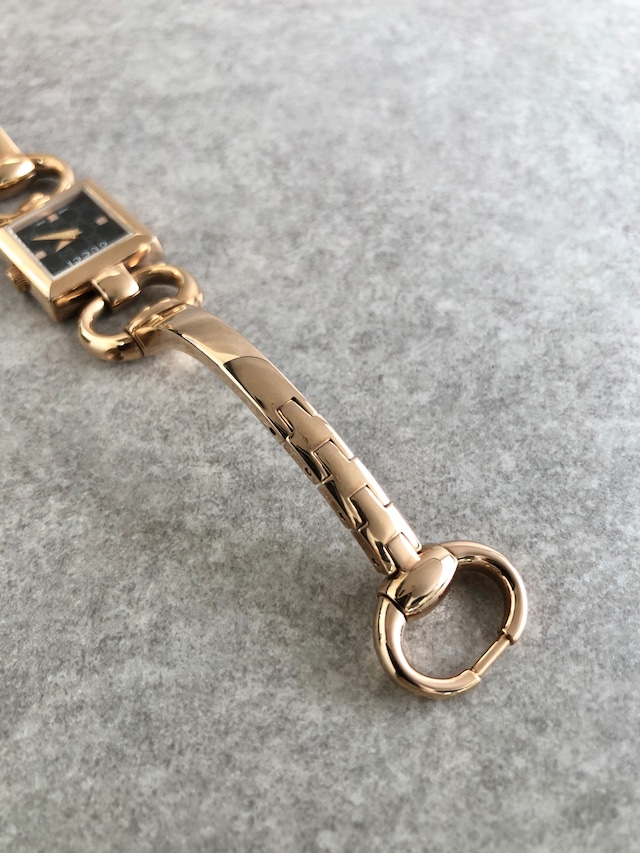 GUCCI グッチ GG 腕時計 ゴールド ホースビット ステンレススチール クォーツ YA120521 vintage ヴィンテージ オールド wtdb2a
