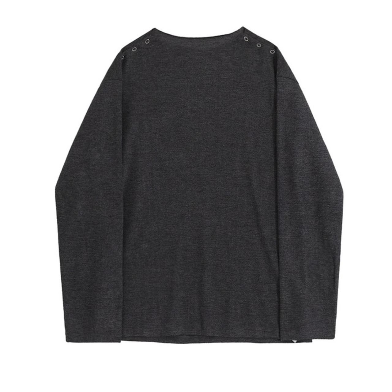 ネックスナップボタンロングTシャツ　991