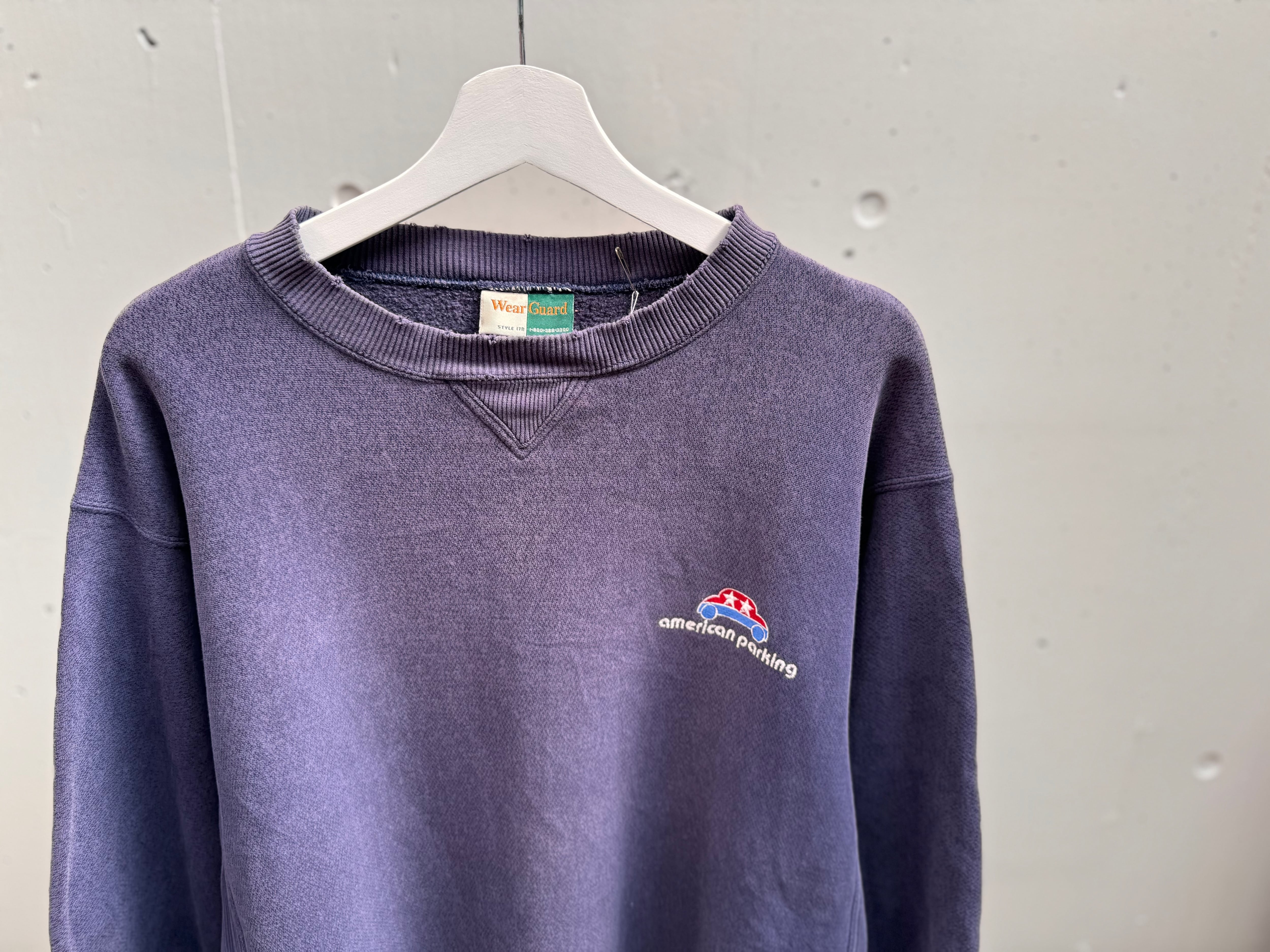 ナス紺グッドフェードのリバースウィーブ【XL】