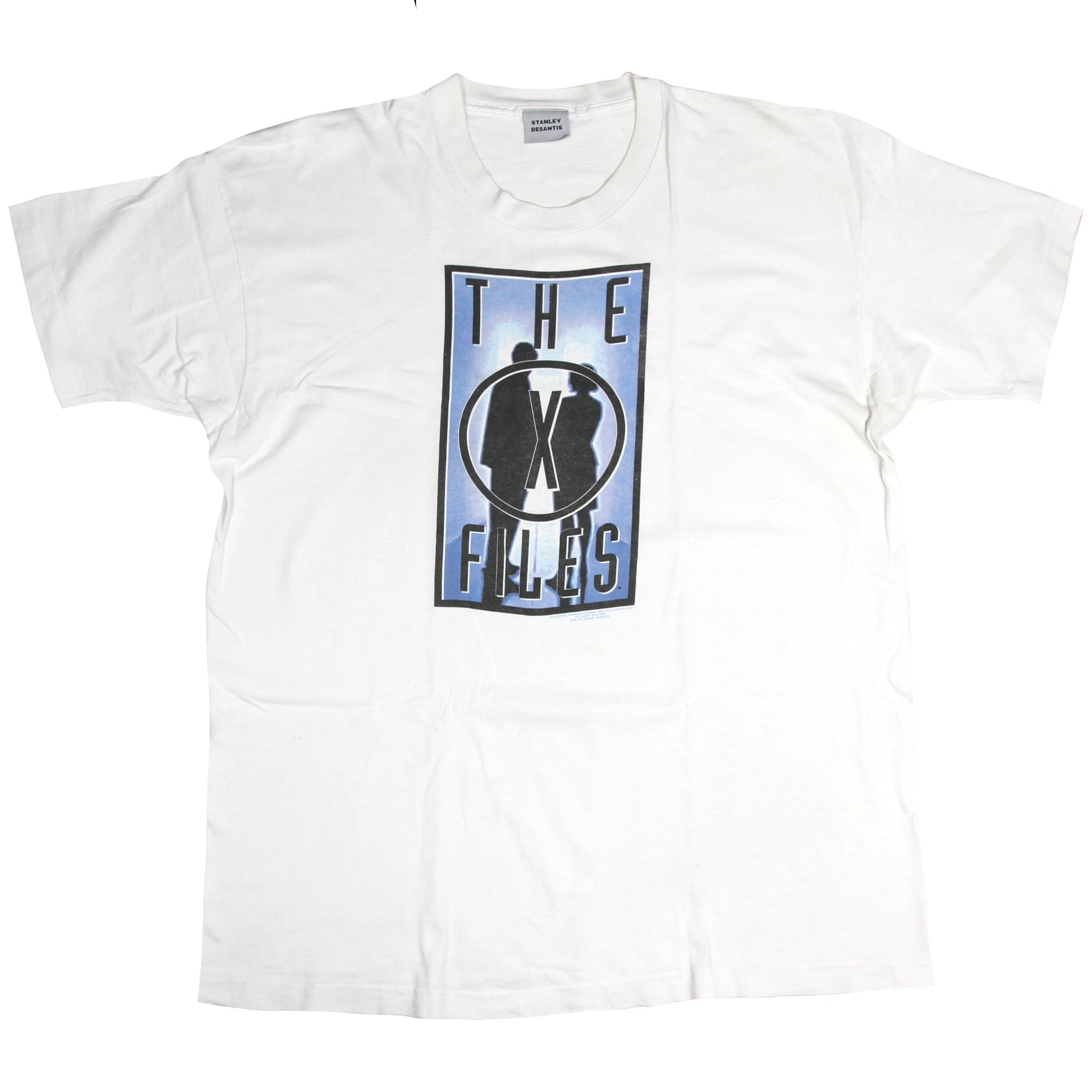 USED【2XL】Vintage 90s TV Drama The X-Files Tee / STANLEY DESANTIS ©️1995