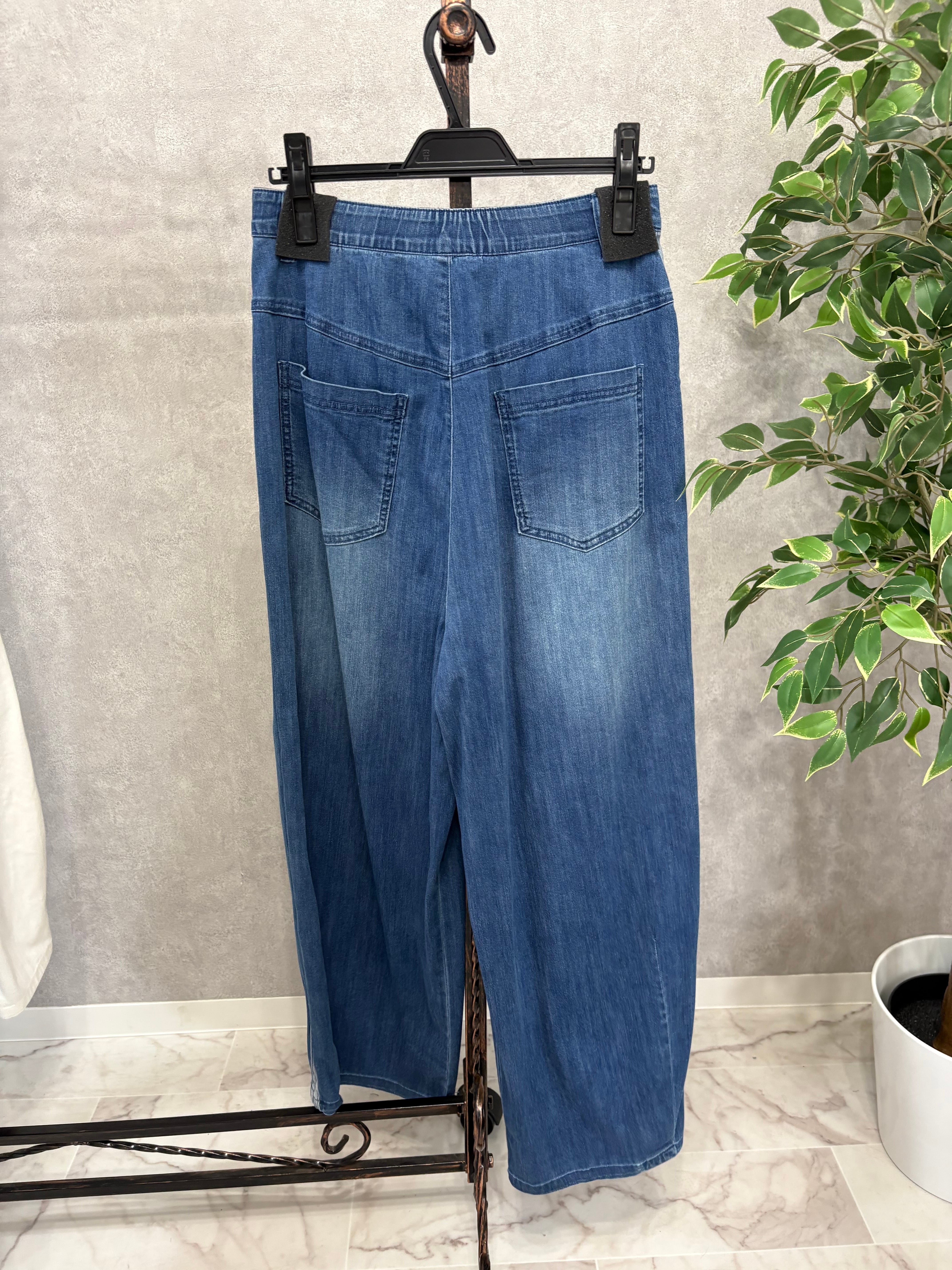 QTUME】マイナス3° バレルレッグ デニムパンツ 612-26085 | レディース