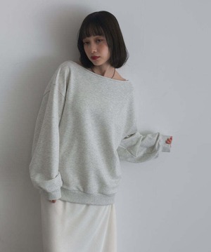 2176 ワンショルダースウェットプルオーバー oatmeal