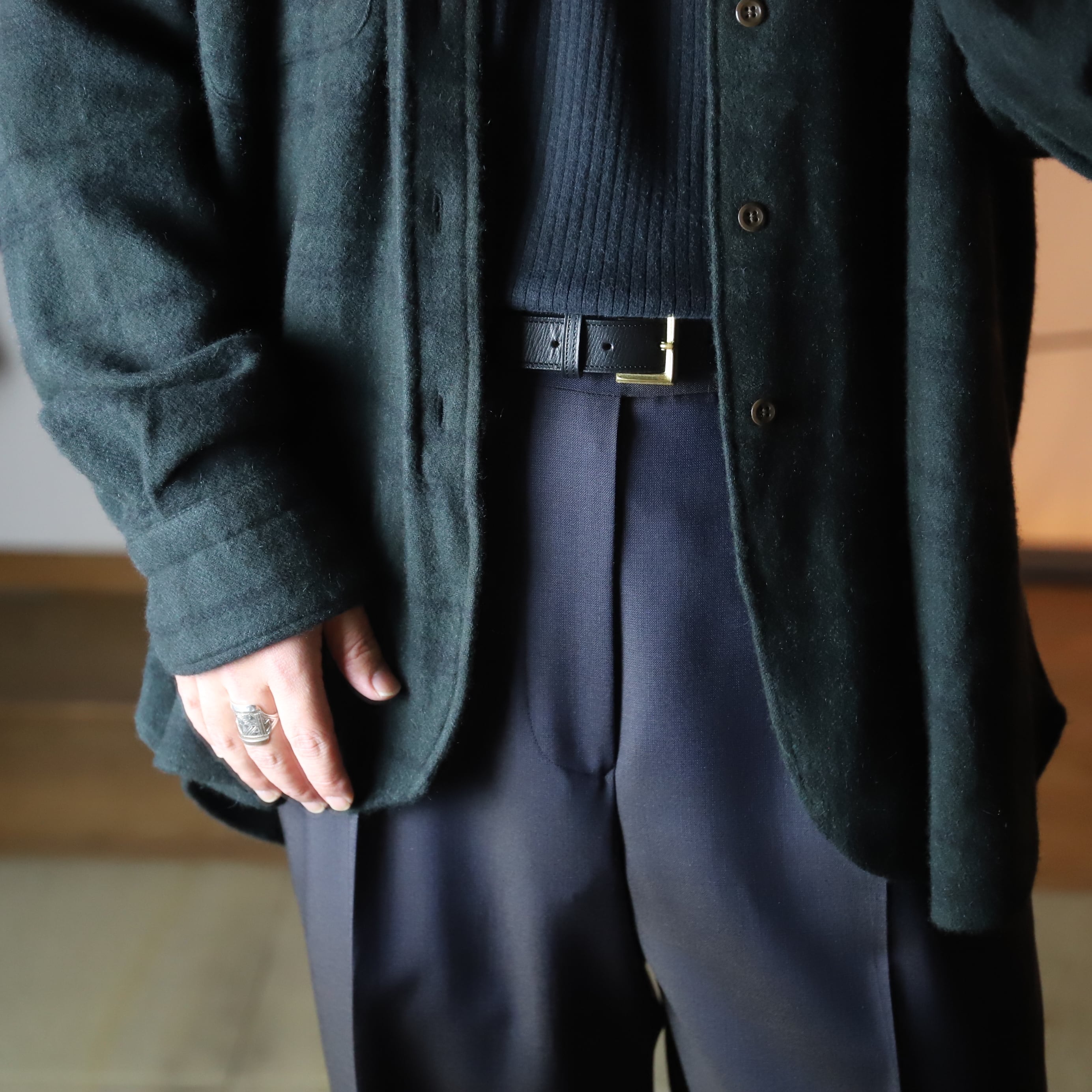 MAATEE&SONS / CASHEMERE NEL SHIRTS / DGREEN | TIBETAN MARKET