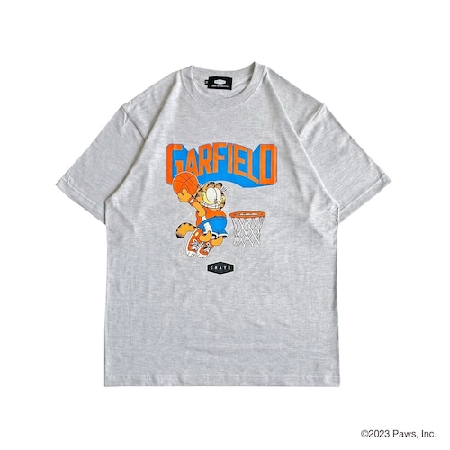 GARFIELD×CRATE DUNK T -SHIRT GRAY