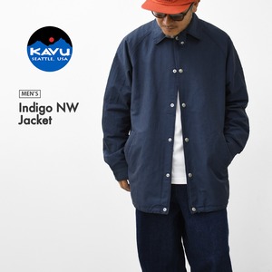 KAVU [カブー] Indigo NW Jacket [19822504] メンズ インディゴ ノースウエスト ジャケット・コーチジャケット・チンストラップ付き・インディゴ染め・クラシック・MEN'S [2026AW]