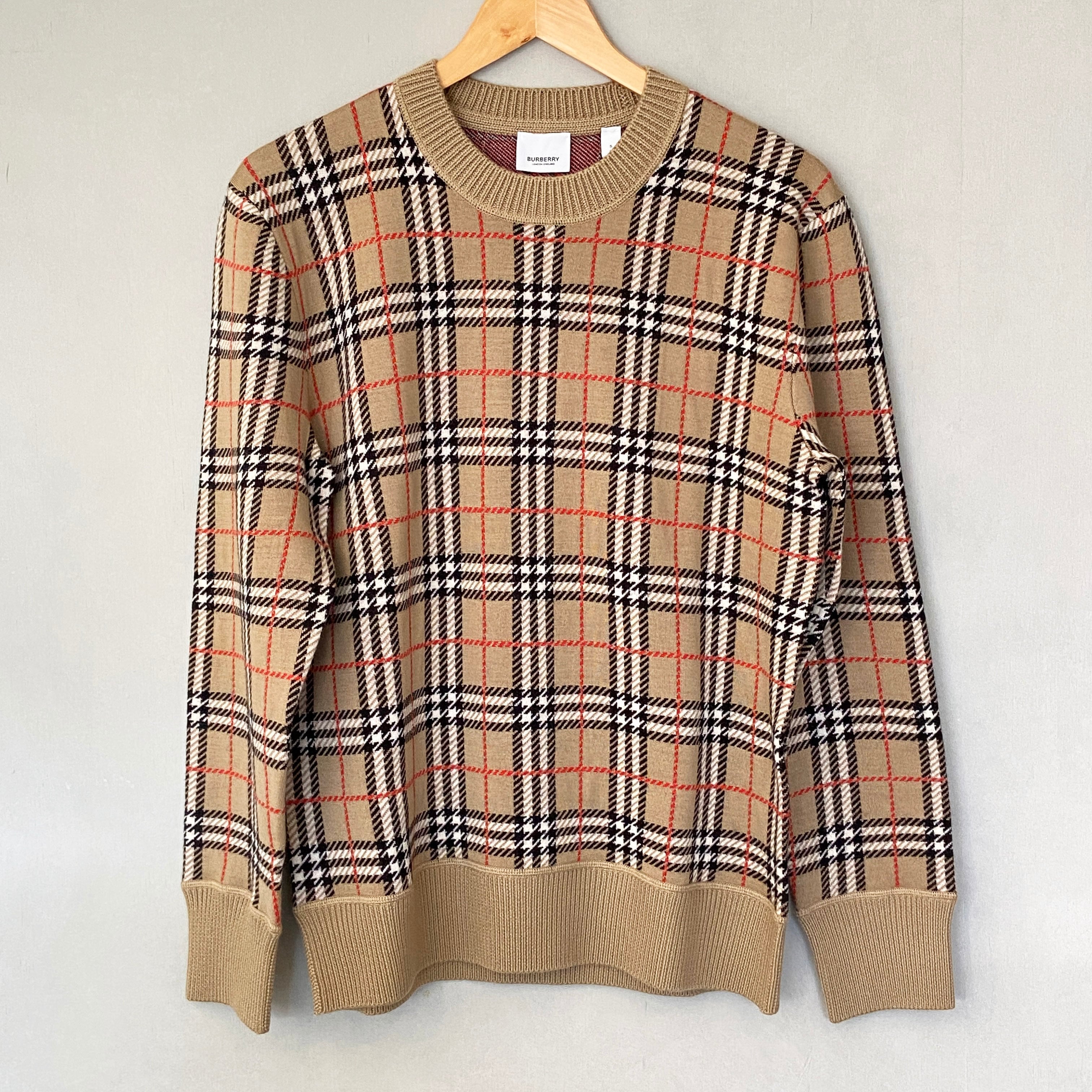 BURBERRY バーバリー ノヴァチェック ニット セーター ベージュ 4596