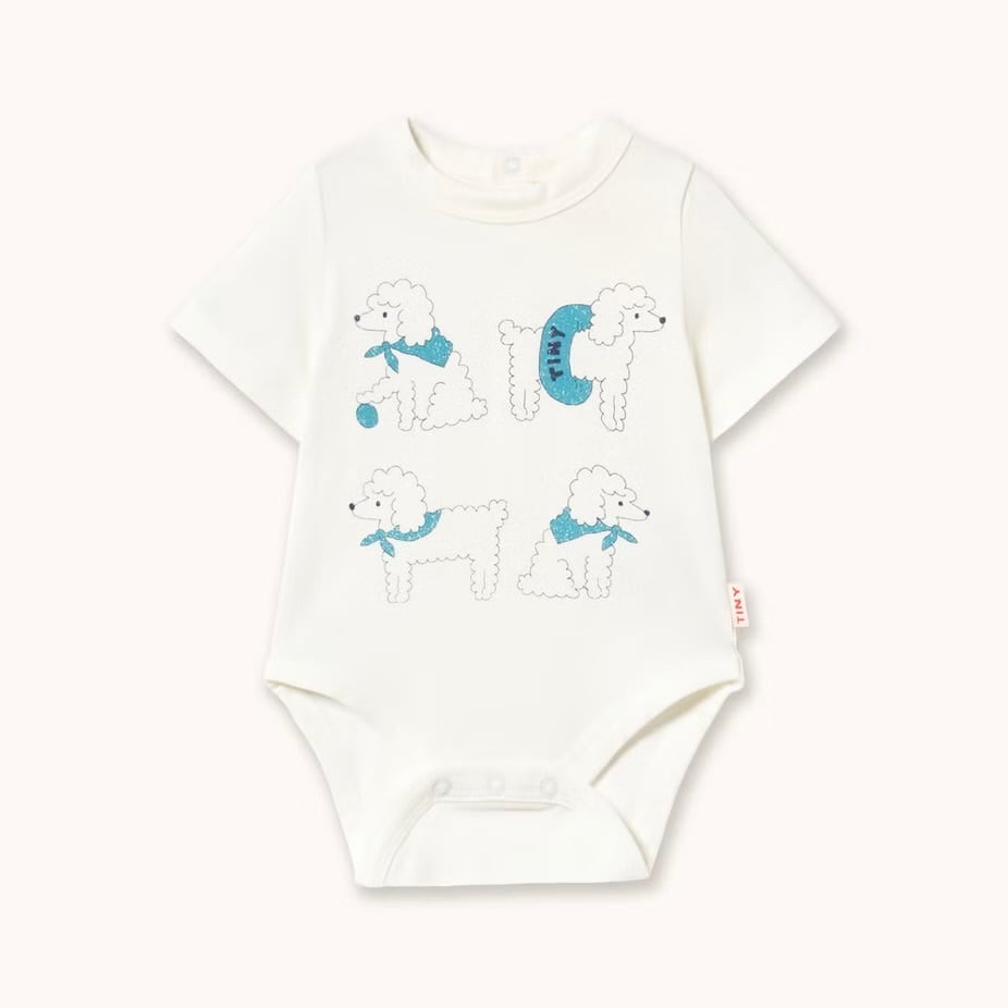 TINYCOTTONS / POODLE GRAPHIC BODY - off white