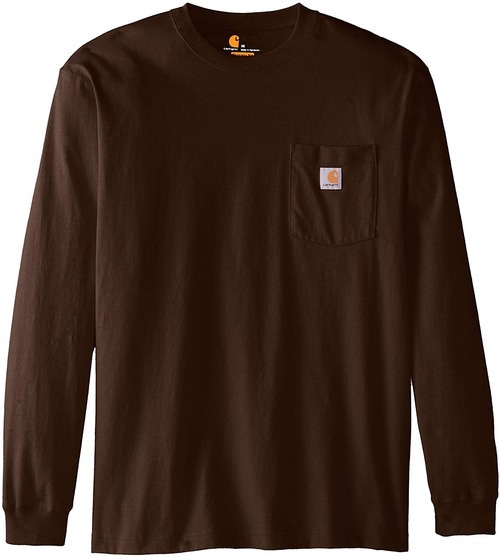 Carhartt (カーハート)  ワークウェア ロングスリーブTシャツ DKB ダークブラウン RN14806 K126