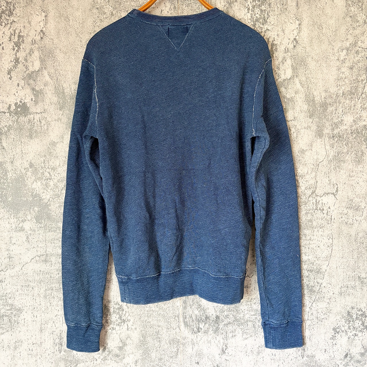 Ralph Lauren French Terry Double V Sweatshirt Men S Indigo ラルフローレン フレンチテリー 両Vスウェットシャツ インディゴ Sサイズ(Mサイズ相当) 中古