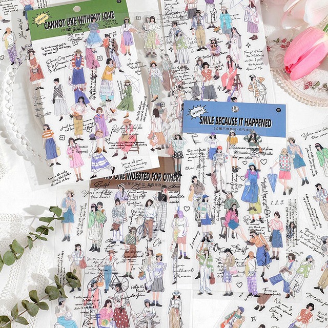 seal-0170｜girl's daily life sticker｜手帳デコ コラージュ シール