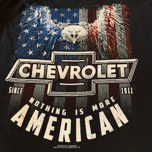 【CHEVROLET】シボレー バックプリント ワンポイント アドバタイジングTシャツ 車 アメリカ古着