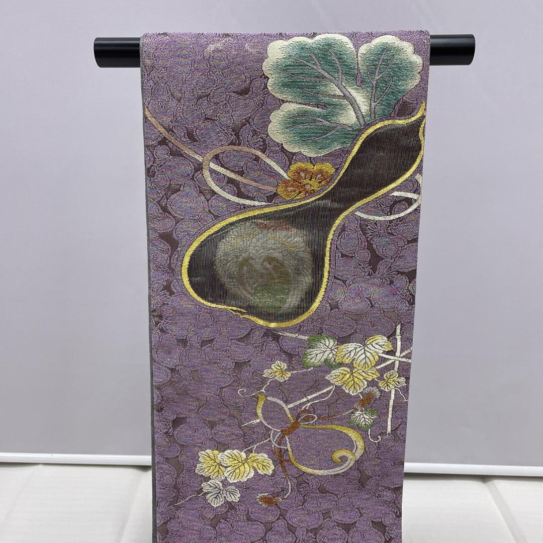 ☆1080☆ 袋帯 暗い紫色 お正月 初釜 お太鼓柄 さが美 | Donfamily 