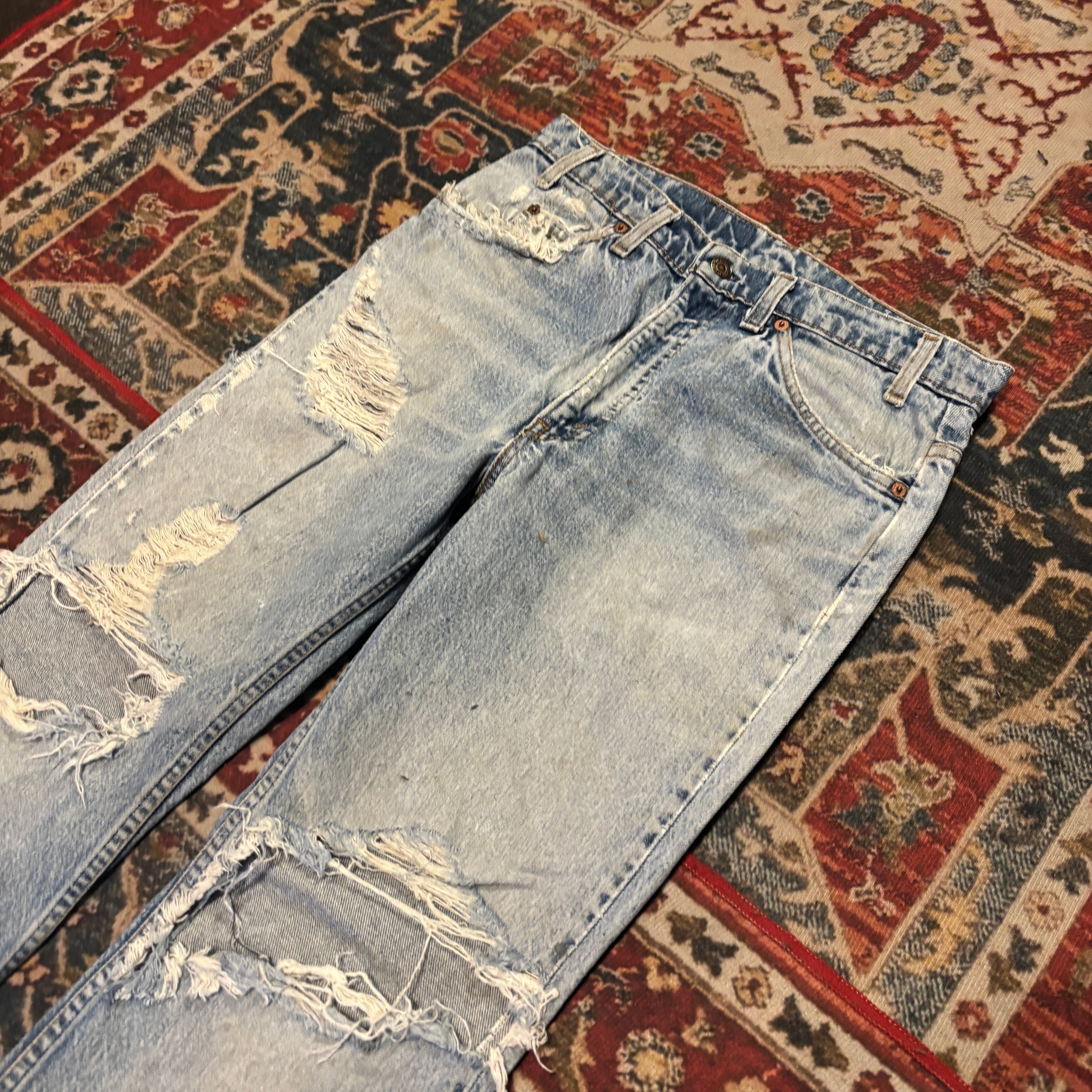 80s USA製 Levi's 517 デニムパンツ ブーツカット W32 L32 W78cm