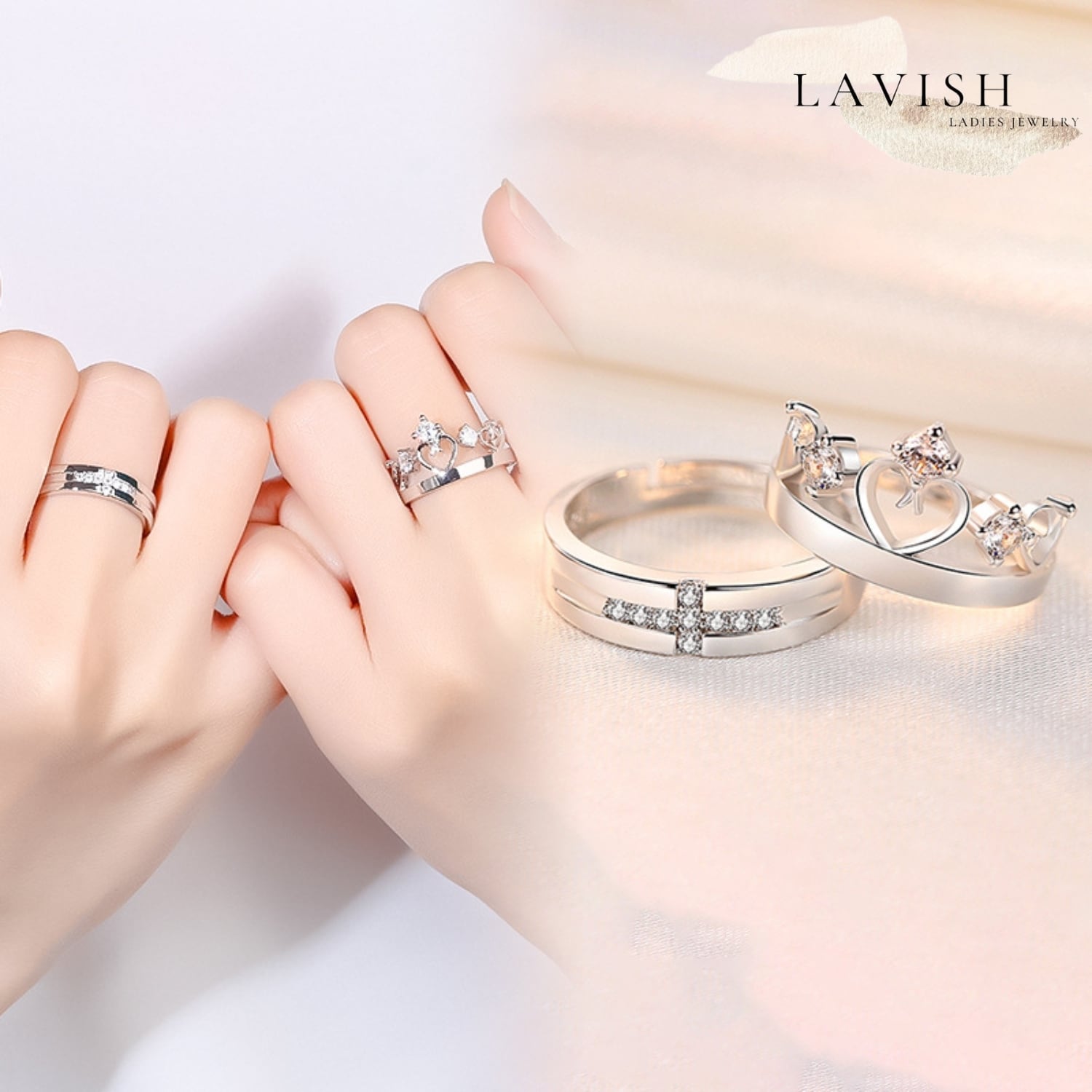 クラウンクォーツ ペアリング レディース 指輪 ring