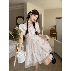 花柄フレアワンピース G104CON0218