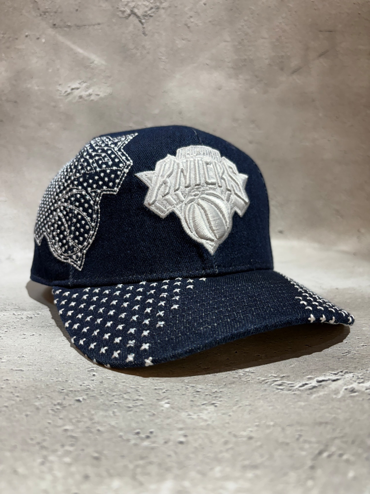 Mitchell&Ness/ミッチェルアンドネス NBA ニューヨーク・ニックス デニム キャップ