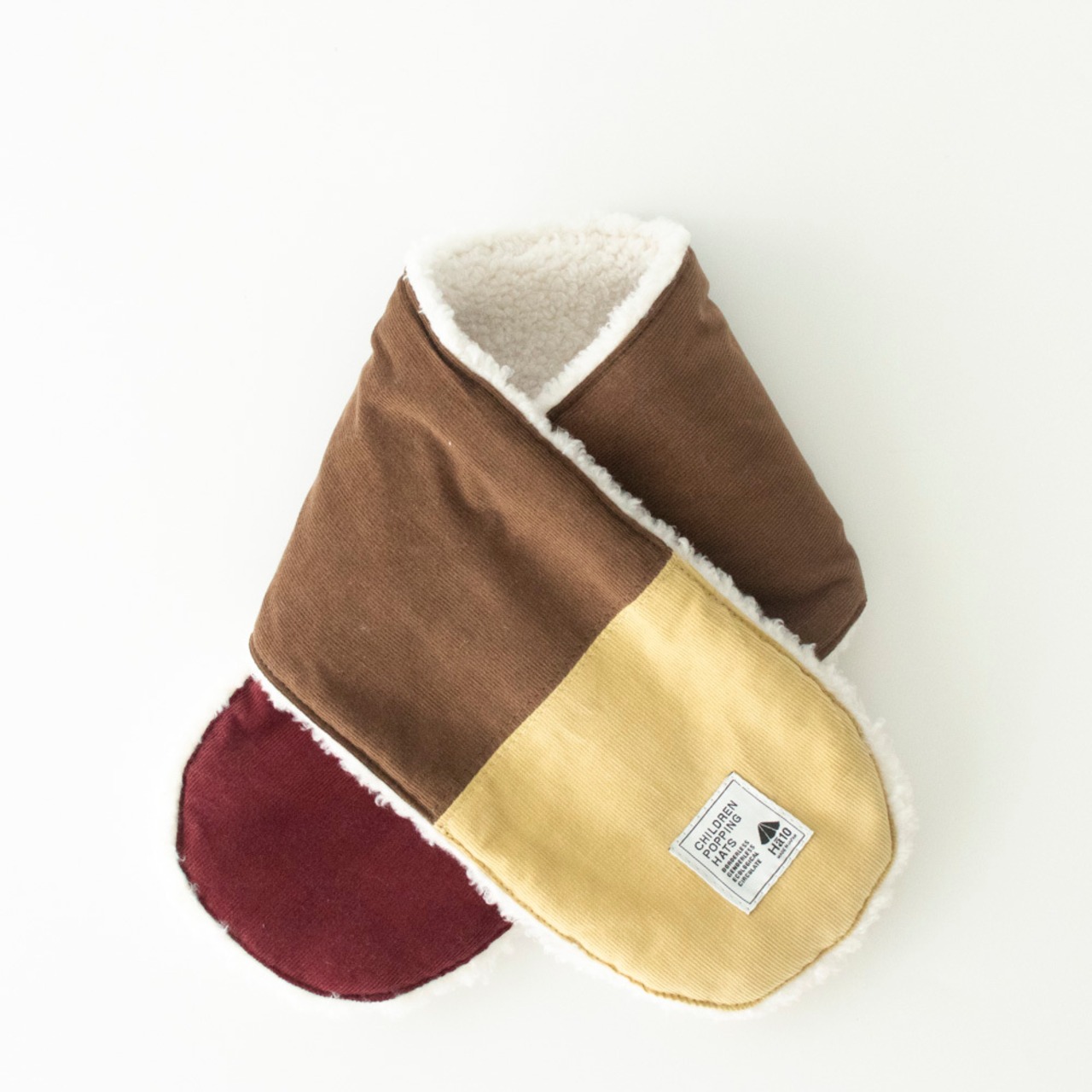 ボアマフラー【マルチレモンイエロー】ブランド 子供 帽子 男の子 女の子 男女兼用 日本製 冬 出産祝い キッズ ギフト