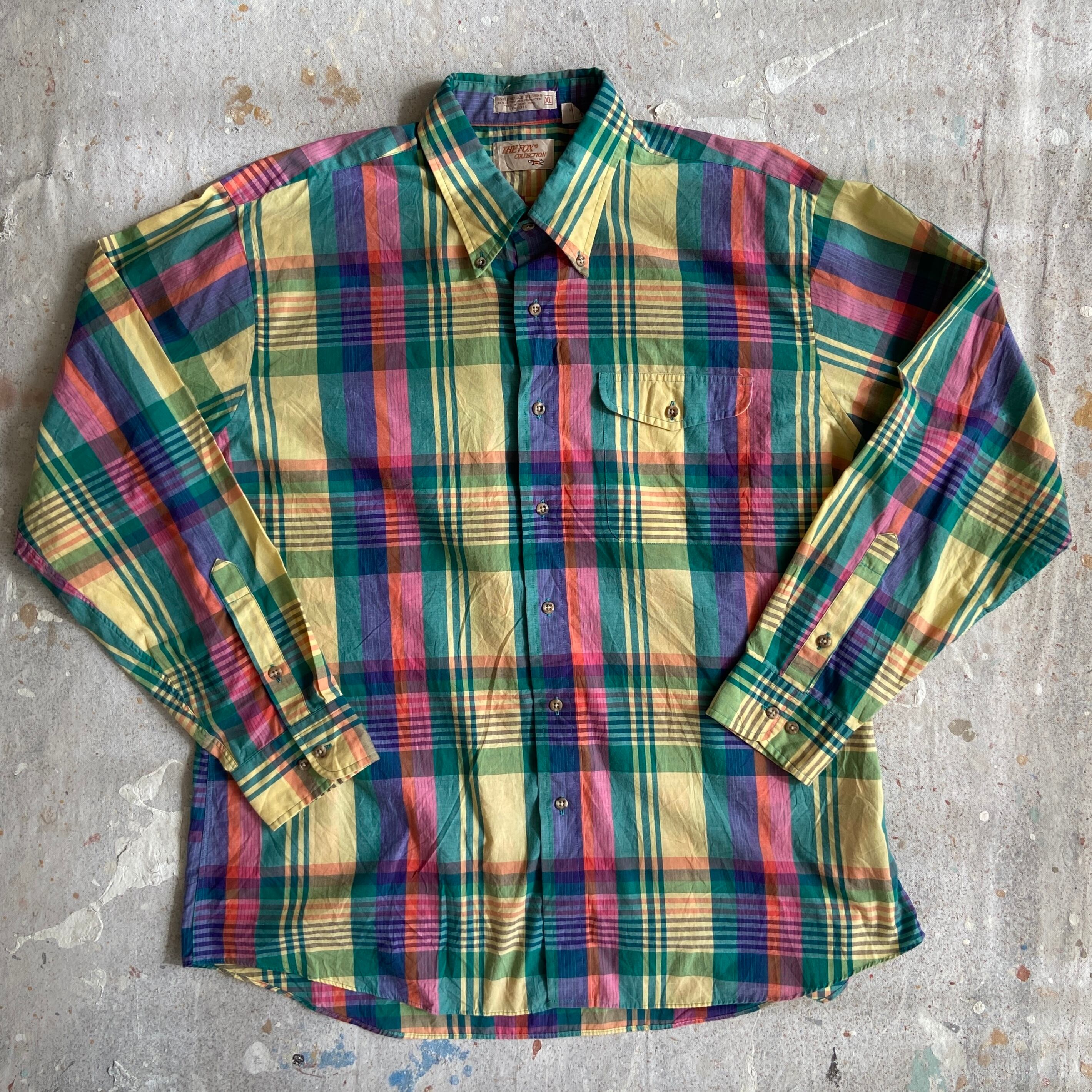 THE FOX Collection L/S Check Shirt XL F750