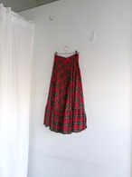 Hand made checked pattern skirt