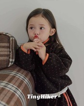 〖取寄〗韓国子供服 / 26winter / TinyHiker / プチドットフリースT / キッズ *XS~XL*