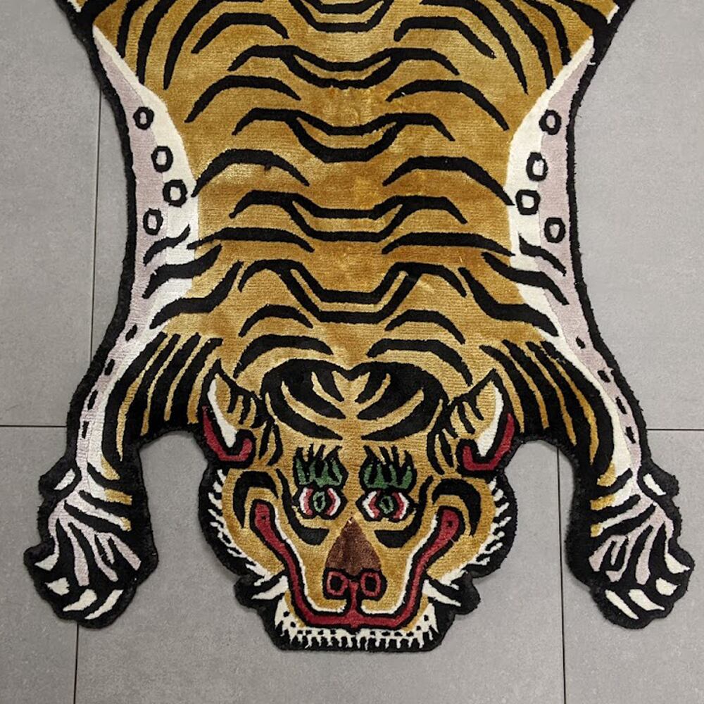 Tibetan Tiger Rug (Sサイズ シルク 019) チベタンタイガーラグ