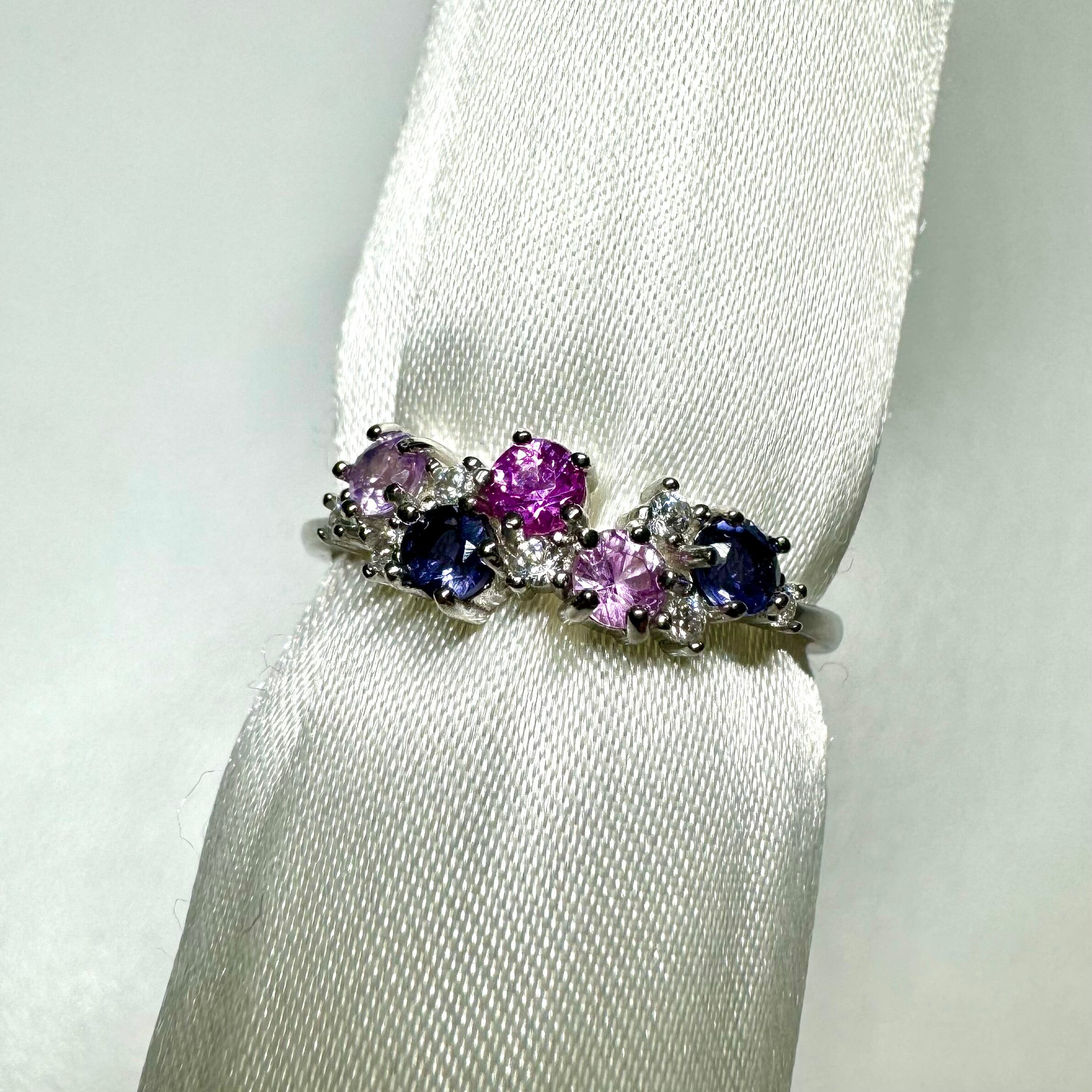 リースRing♦︎非加熱サファイア・アイオライト♦︎