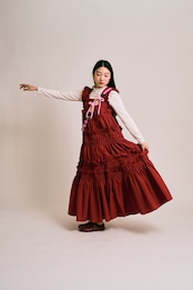 2way big ribbon flower strap Sugar Pink