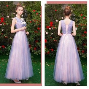 ★送料無料★7号(S)☆胸元プリ－ツチュ－ル重ねロングドレス(OPN3929)