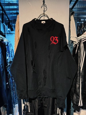 【D4C】90's vintage "Champion reverse weave" bird wing design boro custom design sweat