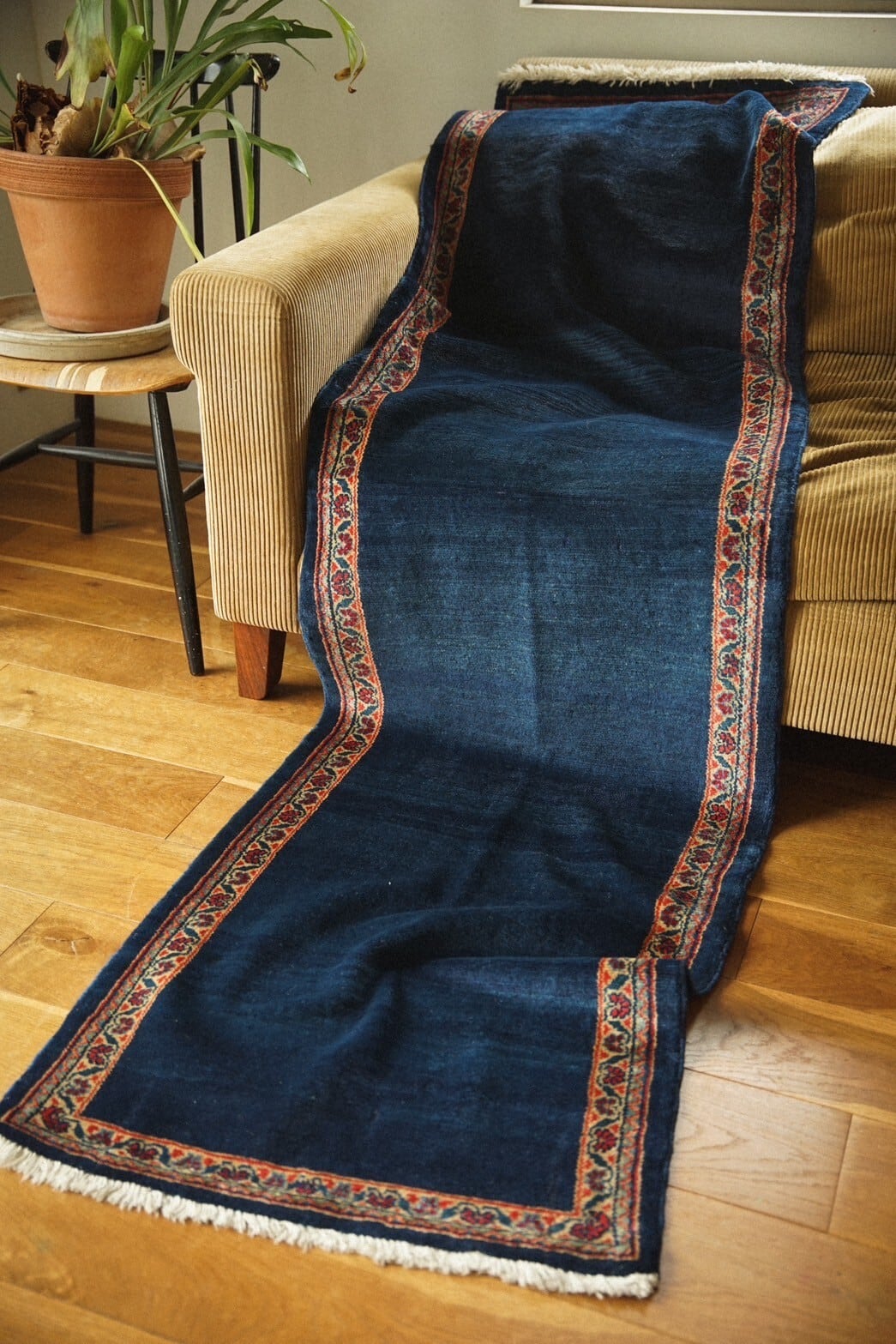 1198-Vintage  Percian Kirman rug
