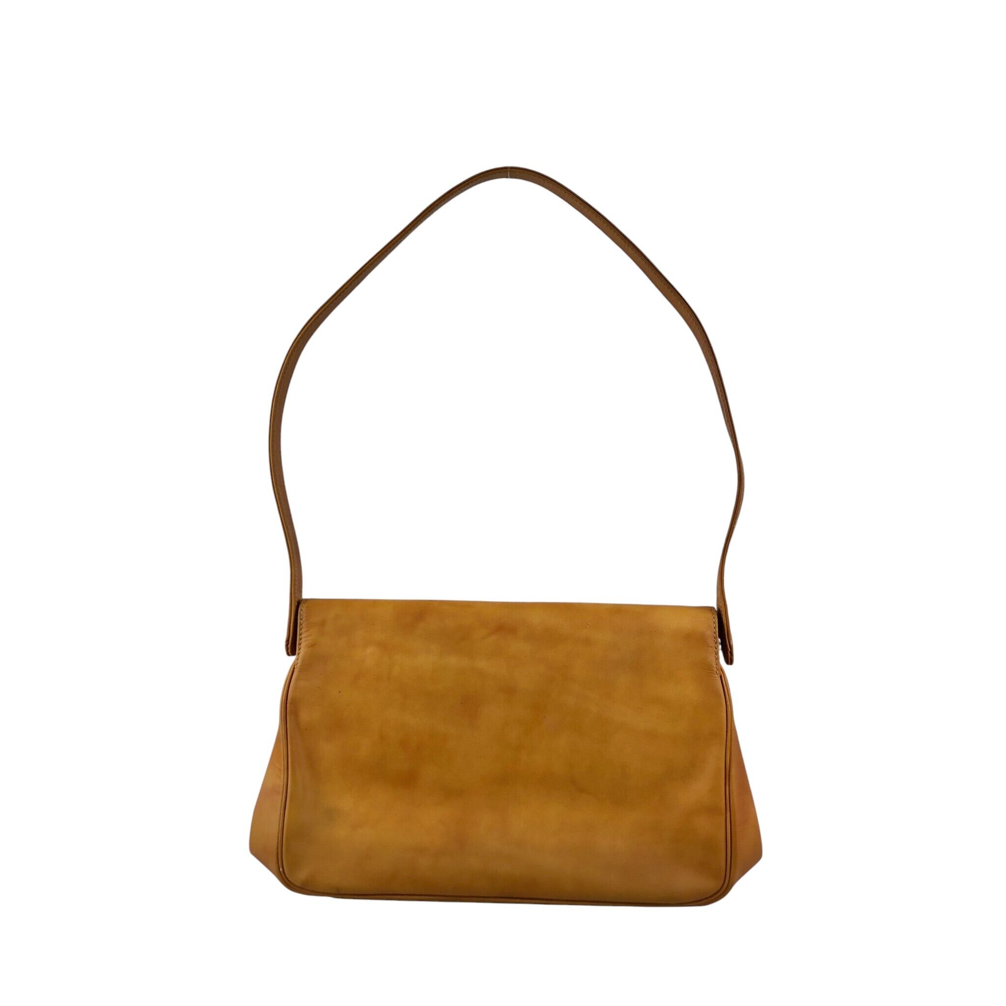 PRADA プラダ ショルダーバッグ オレンジ ロゴ PVC vintage
