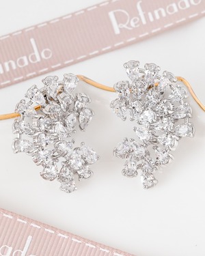 ブライダルフラワーリースピアス【AE2602-02】